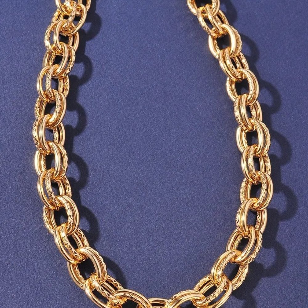 Gold Statement Chain Necklace (NWT)